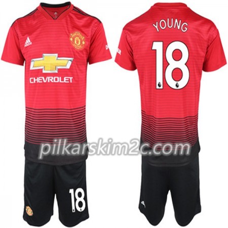 Koszulka Manchester United Ashley Young 18 Dziecięca Główna 2018-2019 - Koszulki Piłkarskie